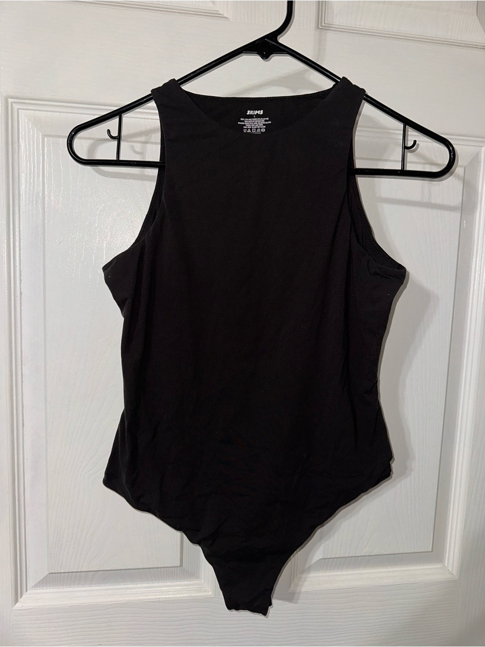 black SKIMS Fits Everybody High Neck Bodysuit - Size Large
